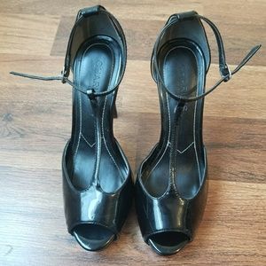 Charles by Charles David Black Strappy Stilettos